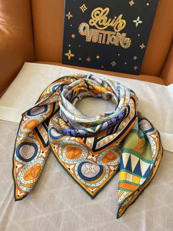 Uubags Louis Vuitton Jeu De Voyage 90 Square Silk Scarf 