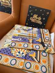 Uubags Louis Vuitton Jeu De Voyage 90 Square Silk Scarf  - 2