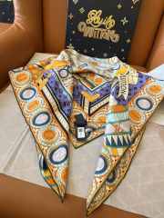 Uubags Louis Vuitton Jeu De Voyage 90 Square Silk Scarf  - 3