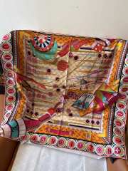 Uubags Louis Vuitton M96467 Jeu De Voyage 90 Square Silk Scarf - 6