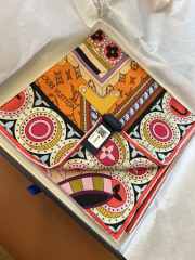 Uubags Louis Vuitton M96467 Jeu De Voyage 90 Square Silk Scarf - 5