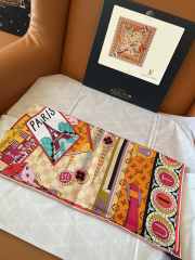Uubags Louis Vuitton M96467 Jeu De Voyage 90 Square Silk Scarf - 4