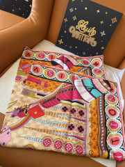 Uubags Louis Vuitton M96467 Jeu De Voyage 90 Square Silk Scarf - 3