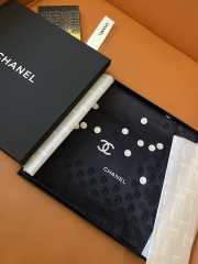 Uubags Chanel Pearl Silk Scarf In Blue - 6