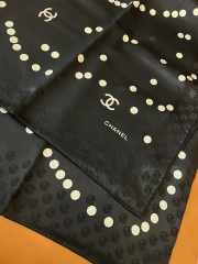 Uubags Chanel Pearl Silk Scarf In Blue - 5