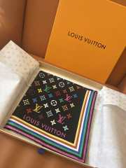 Uubags Louis Vuitton Takashi Murakami Monogram Multicolor Shawl Wool Silk Scarf 02 - 5