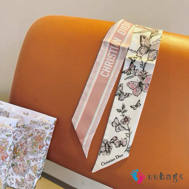 Uubags Dioriviera Toile de Jouy Sauvage Mitzah Scarf In Pink - 1
