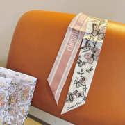 Uubags Dioriviera Toile de Jouy Sauvage Mitzah Scarf In Pink - 1