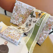 Uubags Dioriviera Toile de Jouy Sauvage Mitzah Scarf In Green - 2