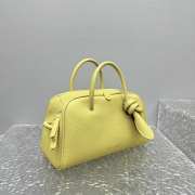 Uubags Jacquemus La Croisiere Small Soft Turismo Light Yellow Bowling Bag 26x16x11cm - 6