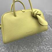 Uubags Jacquemus La Croisiere Small Soft Turismo Light Yellow Bowling Bag 26x16x11cm - 4