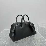 Uubags Jacquemus La Croisiere Small Soft Turismo Black Bowling Bag 26x16x11cm - 4