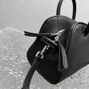 Uubags Jacquemus La Croisiere Small Soft Turismo Black Bowling Bag 26x16x11cm - 3