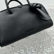 Uubags Jacquemus La Croisiere Small Soft Turismo Black Bowling Bag 26x16x11cm - 2