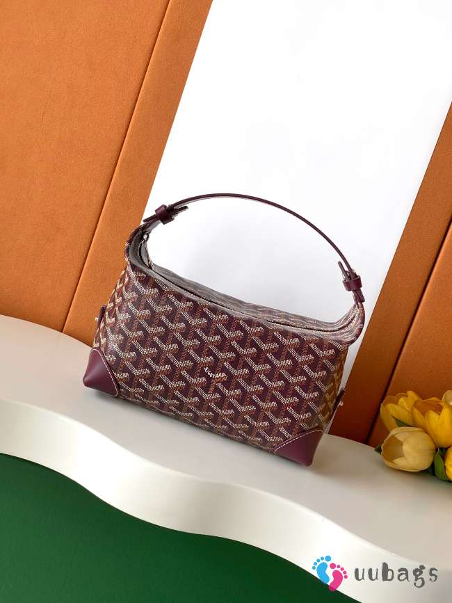 Uubags Goyard Toilet Ecrue Bag In Burgundy 23x13x12cm - 1