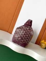 Uubags Goyard Toilet Ecrue Bag In Burgundy 23x13x12cm - 6