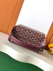 Uubags Goyard Toilet Ecrue Bag In Burgundy 23x13x12cm - 5