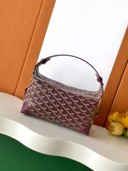 Uubags Goyard Toilet Ecrue Bag In Burgundy 23x13x12cm - 4