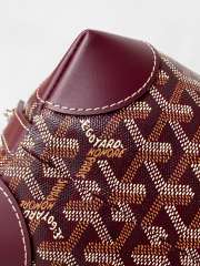 Uubags Goyard Toilet Ecrue Bag In Burgundy 23x13x12cm - 2