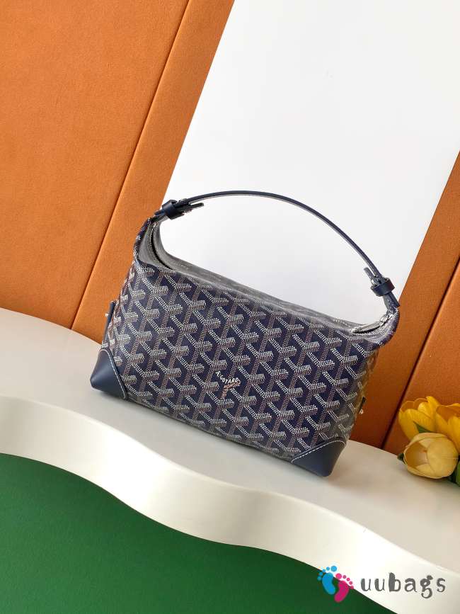 Uubags Goyard Toilet Ecrue Bag In Navy Blue 23x13x12cm - 1