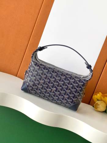 Uubags Goyard Toilet Ecrue Bag In Navy Blue 23x13x12cm