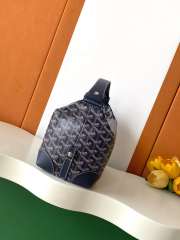 Uubags Goyard Toilet Ecrue Bag In Navy Blue 23x13x12cm - 5