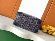 Uubags Goyard Toilet Ecrue Bag In Navy Blue 23x13x12cm - 3