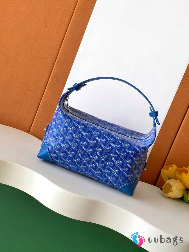 Uubags Goyard Toilet Ecrue Bag In Blue 23x13x12cm - 1