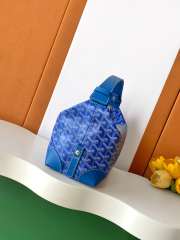 Uubags Goyard Toilet Ecrue Bag In Blue 23x13x12cm - 5