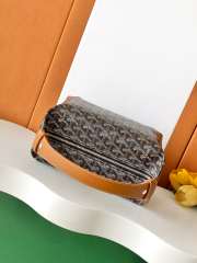 Uubags Goyard Toilet Ecrue Bag In Black/ Tan 23x13x12cm - 6