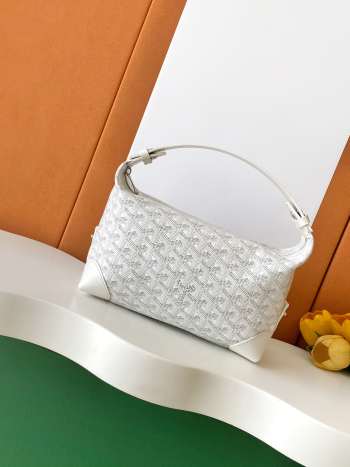 Uubags Goyard Toilet Ecrue Bag In White 23x13x12cm