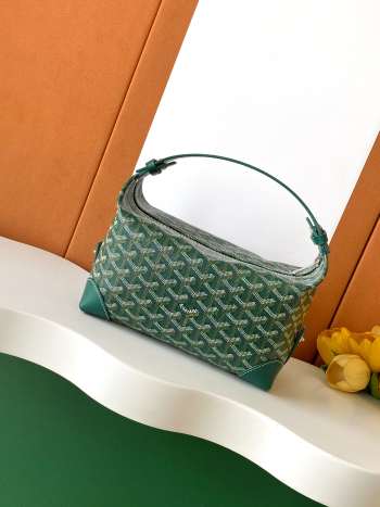 Uubags Goyard Toilet Ecrue Bag In Green 23x13x12cm