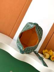 Uubags Goyard Toilet Ecrue Bag In Green 23x13x12cm - 5