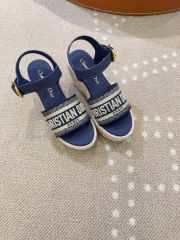 Uubags Dior Dway Wedge Sandal Deep Dark Blue Calfskin - 6
