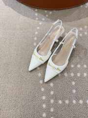 Uubags Dior High Heels Slingback In White 5cm - 6