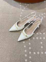 Uubags Dior High Heels Slingback In White 5cm - 5
