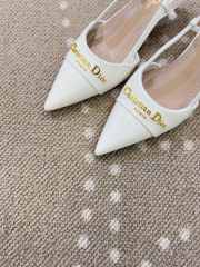 Uubags Dior High Heels Slingback In White 5cm - 4