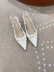 Uubags Dior High Heels Slingback In White 5cm - 3