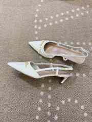 Uubags Dior High Heels Slingback In White 5cm - 2