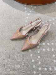 Uubags Dior High Heels Slingback In Beige 5cm - 4