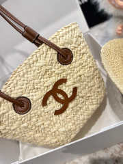 Uubags Set Chanel Straw Bag And Straw Hat  - 3