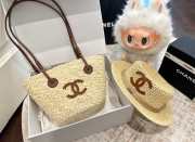 Uubags Set Chanel Straw Bag And Straw Hat  - 1