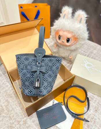 Uubags Louis Vuitton All in BB Denim Bag 18x12x16cm