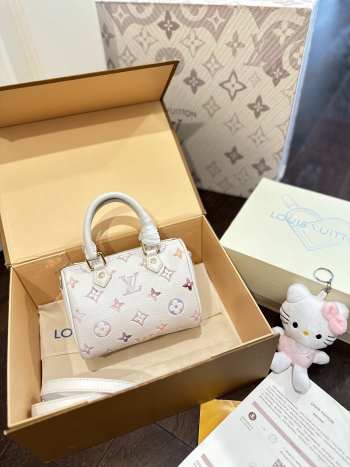 Uubags Louis Vuitton M25591 Nano Speedy Dream Beige Bag 16x10x7.5cm