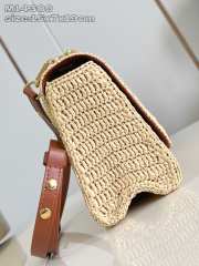 Uubags Louis Vuitton M14309 Twist PM Slim Brown Raffia Bag 15x7x19cm - 3