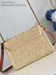 Uubags Louis Vuitton M14309 Twist PM Slim Brown Raffia Bag 15x7x19cm - 2