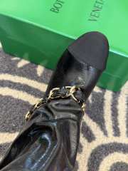 Uubags Chanel High Boots Sheepskin & Grosgrain In Black 5cm - 5