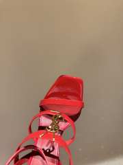 Uubags YSL high heel sandals in red 10.5cm  - 4