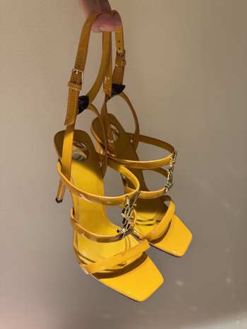 Uubags YSL high heel sandals in yellow 10.5cm