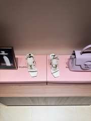 Uubags YSL high heel sandals in white 10.5cm - 4